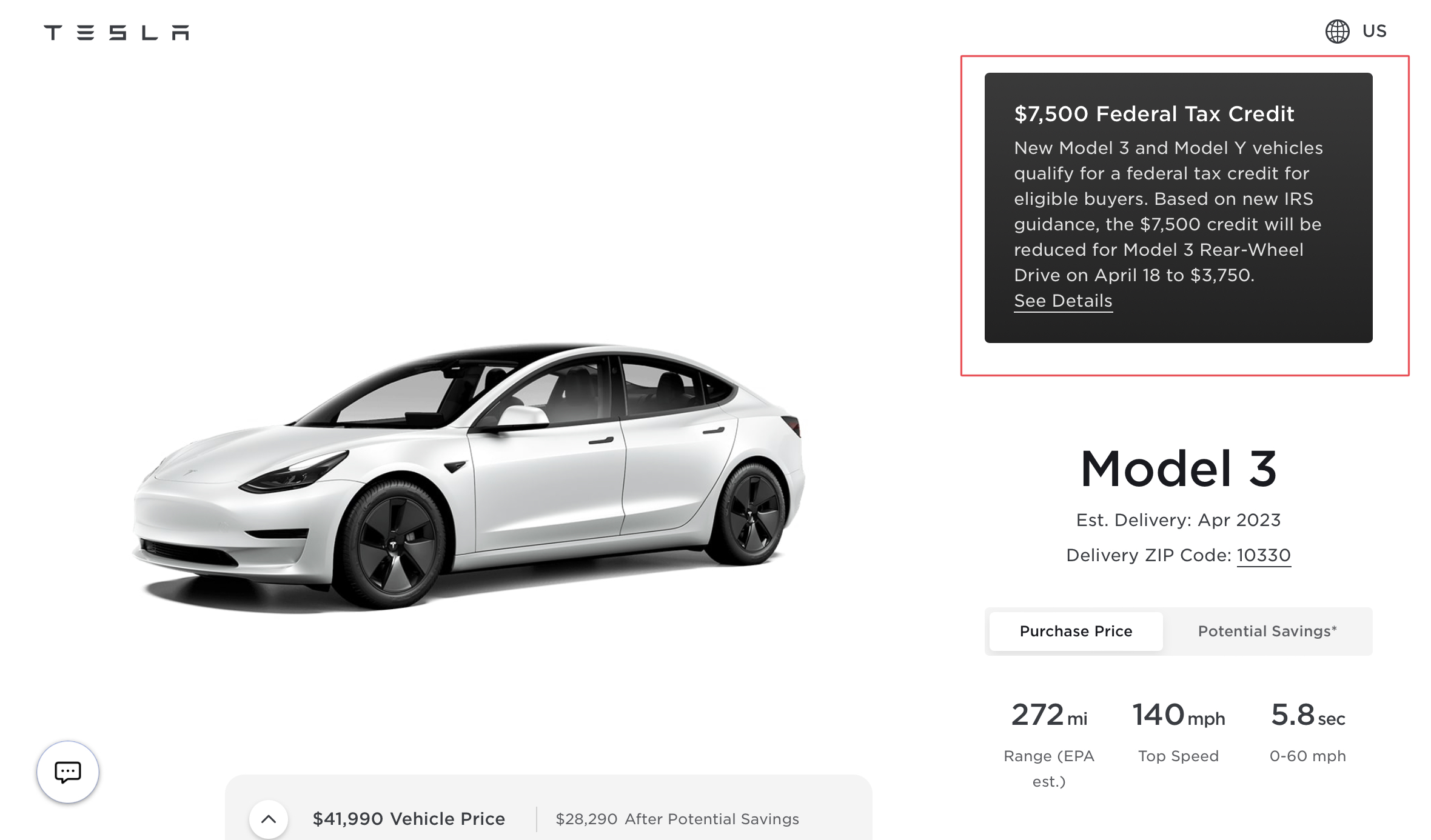 Rwd tesla model deals 3