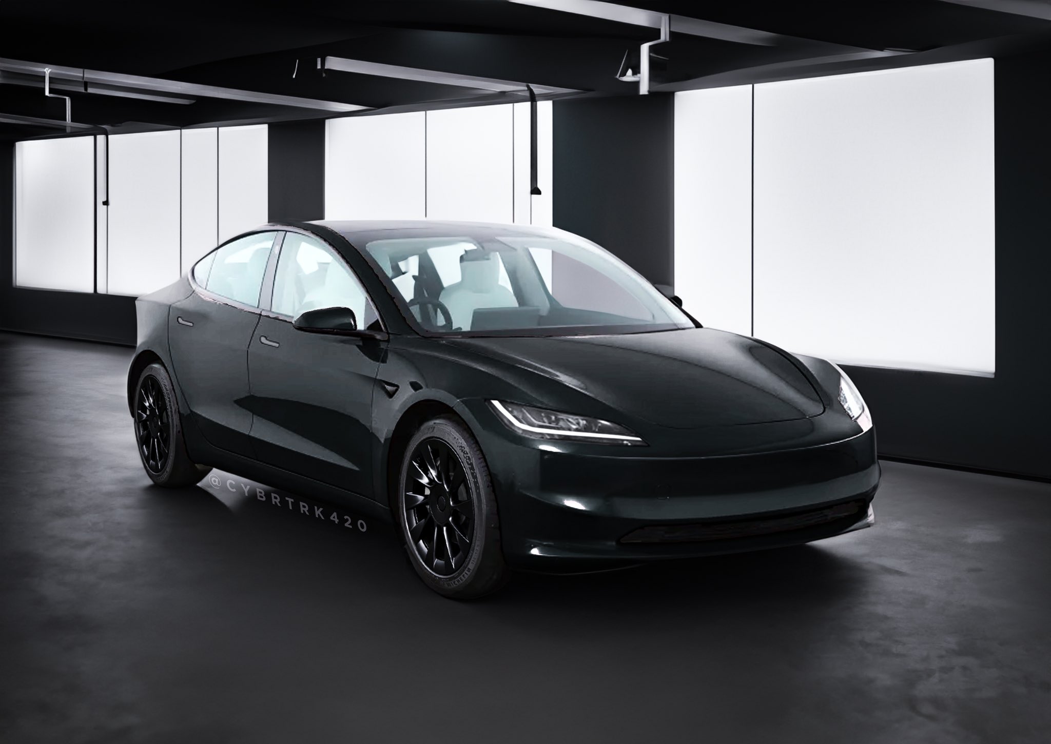 ลือ! Tesla เตรียมส่งรถ Model 3 โฉมใหม่ (Project Highland) ไปยังโชว์รูม ...