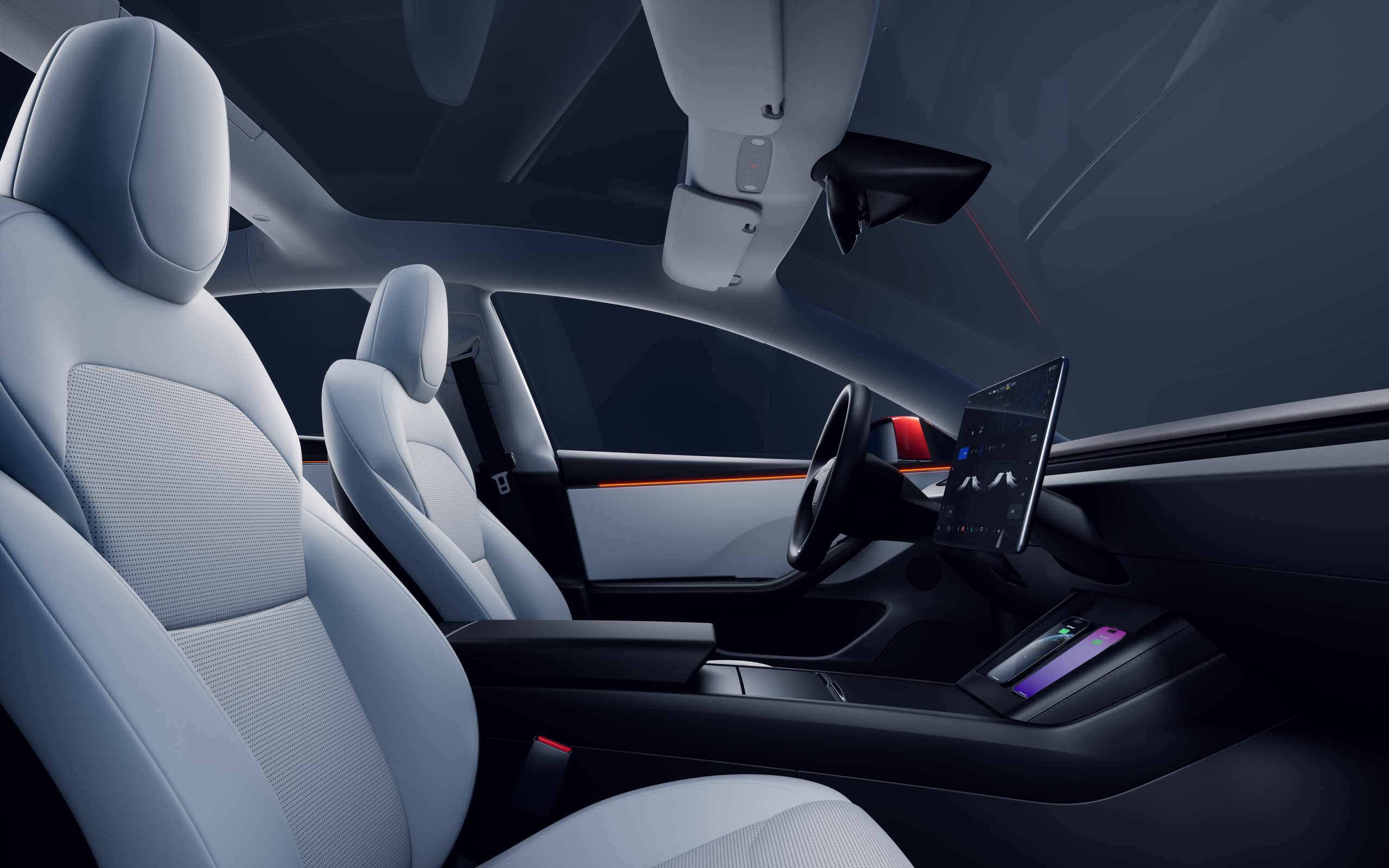 Tesla model store y interior refresh