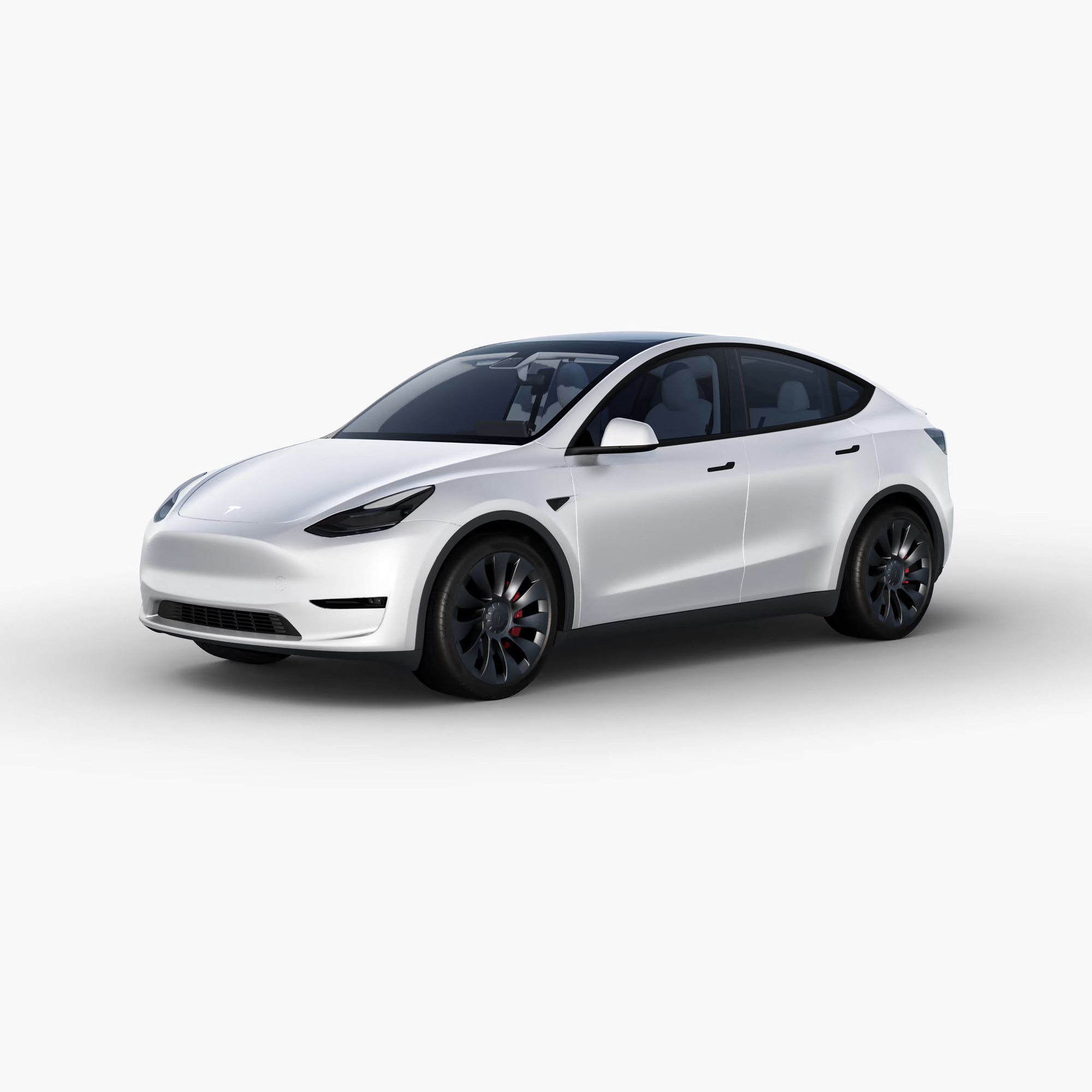 Tesla model deals y white color