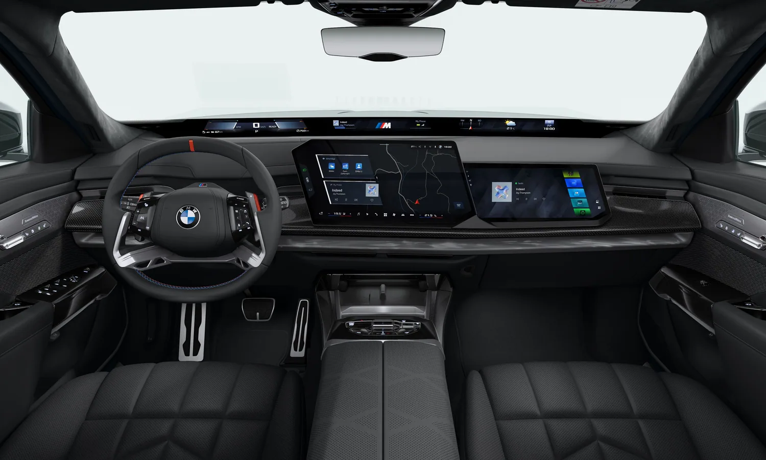 ภาพรวมห้องโดยสารด้านหน้า BMW Series 7