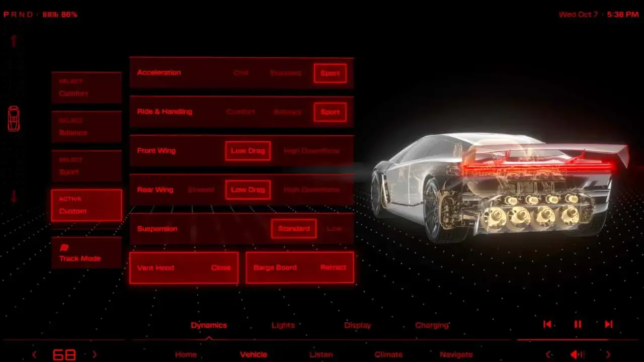เผยโฉม UI ใหม่ Tesla Roadster สไตล์เรโทรยุค 80 อัดแน่นฟังก์ชันสนามแข่งและโหมดไอพ่น!